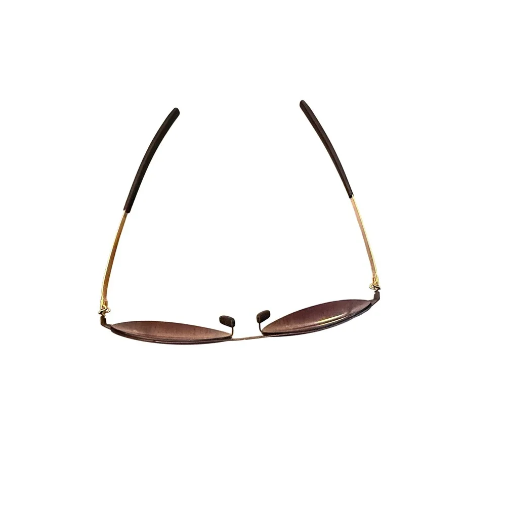 ic! berlin Meike‎ B. Sunglasses Black Matte Gold Aviator Germany Downtown Summer